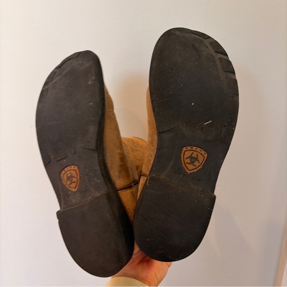 Ariat Fatbaby Light Brown Leather Cowboy Boots 8.5 B Western - Picture 4 of 8